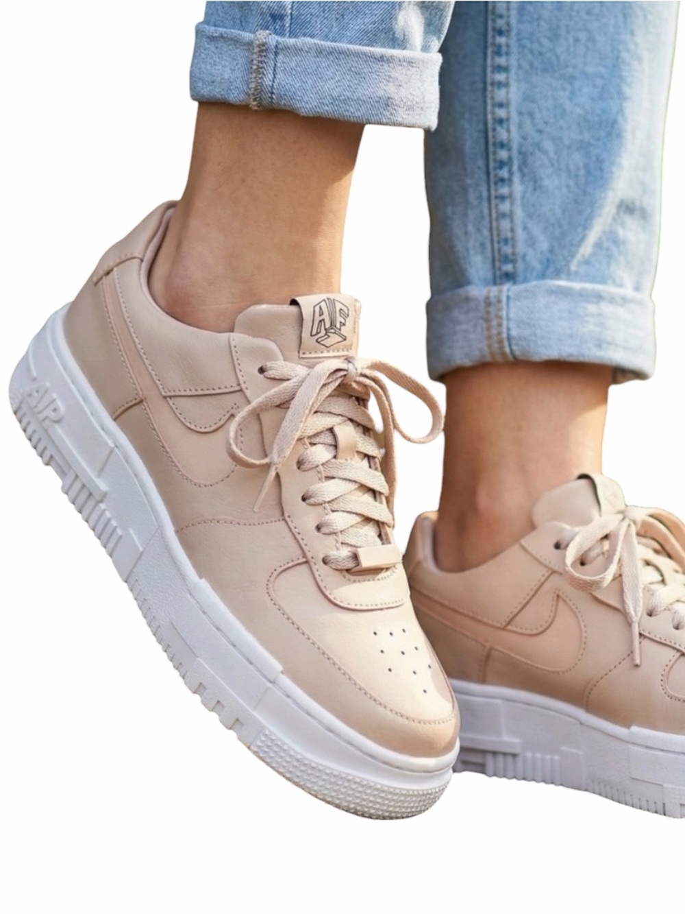 Nike Air Force 1 Af1 Pixel Particle Beige Size 8 Women